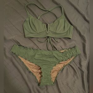 shade and shore sage green bikini